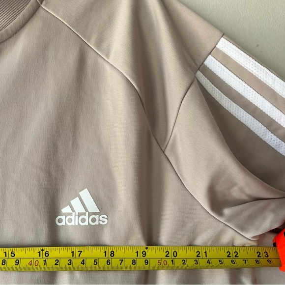 Adidas Women’s 2XL Beige Primegreen Full-Zip Track Jacket Neutral Athleisure - Picture 5 of 8